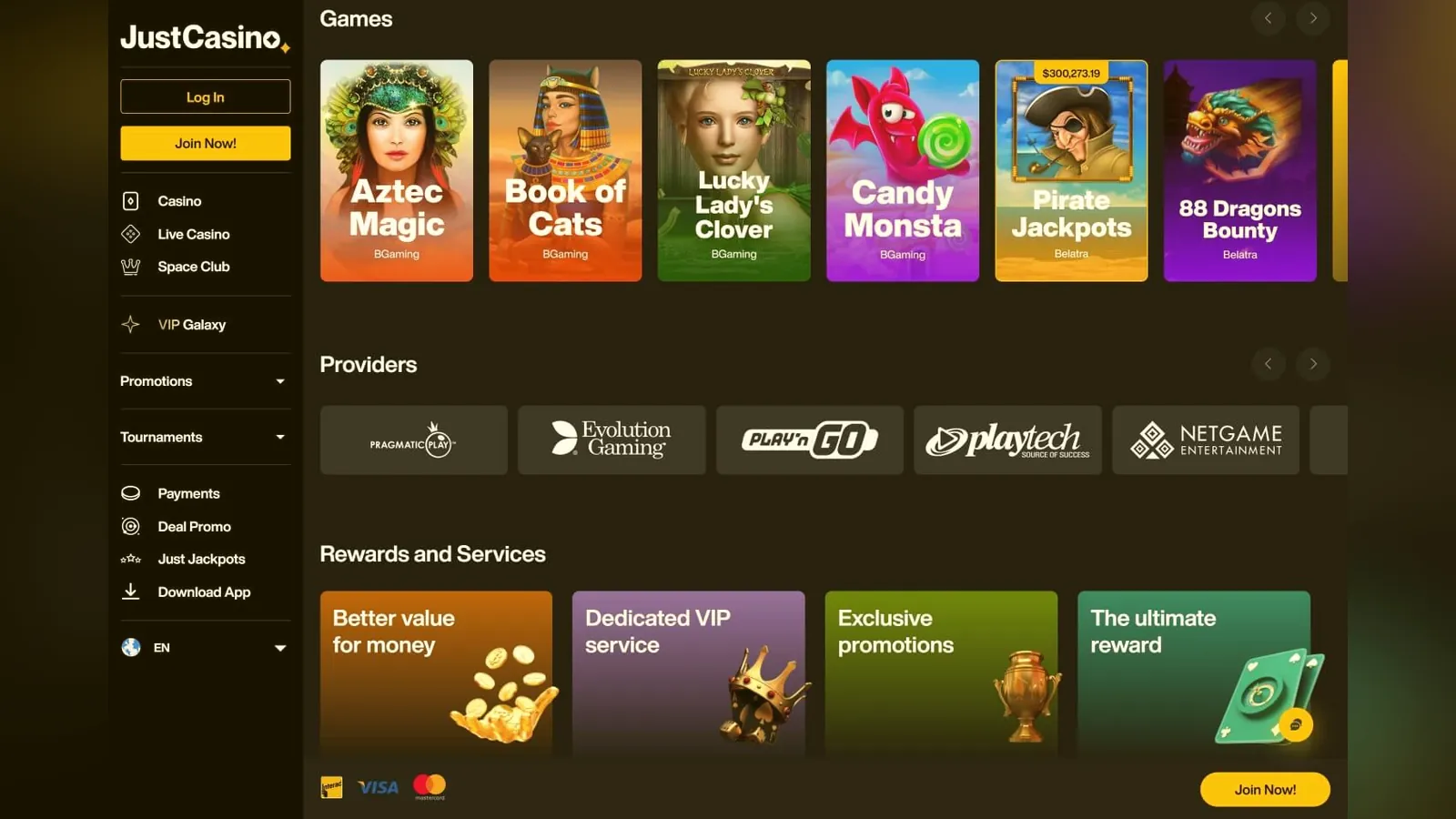 Every JustCasino bonus, in plain English